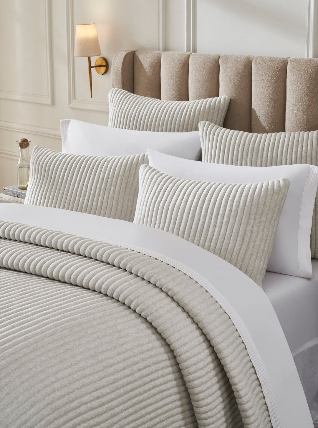 Charlton Cotton Jersey Channel Quilt Quilt Sets By Orchids Lux Home