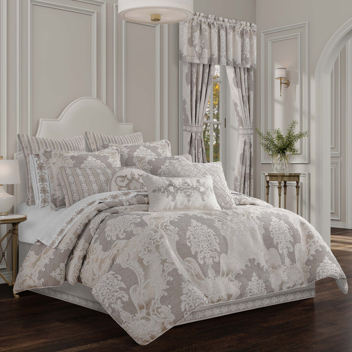 Queensbury Almond 4 Piece Comforter Set Comforter Sets By J. Queen New York