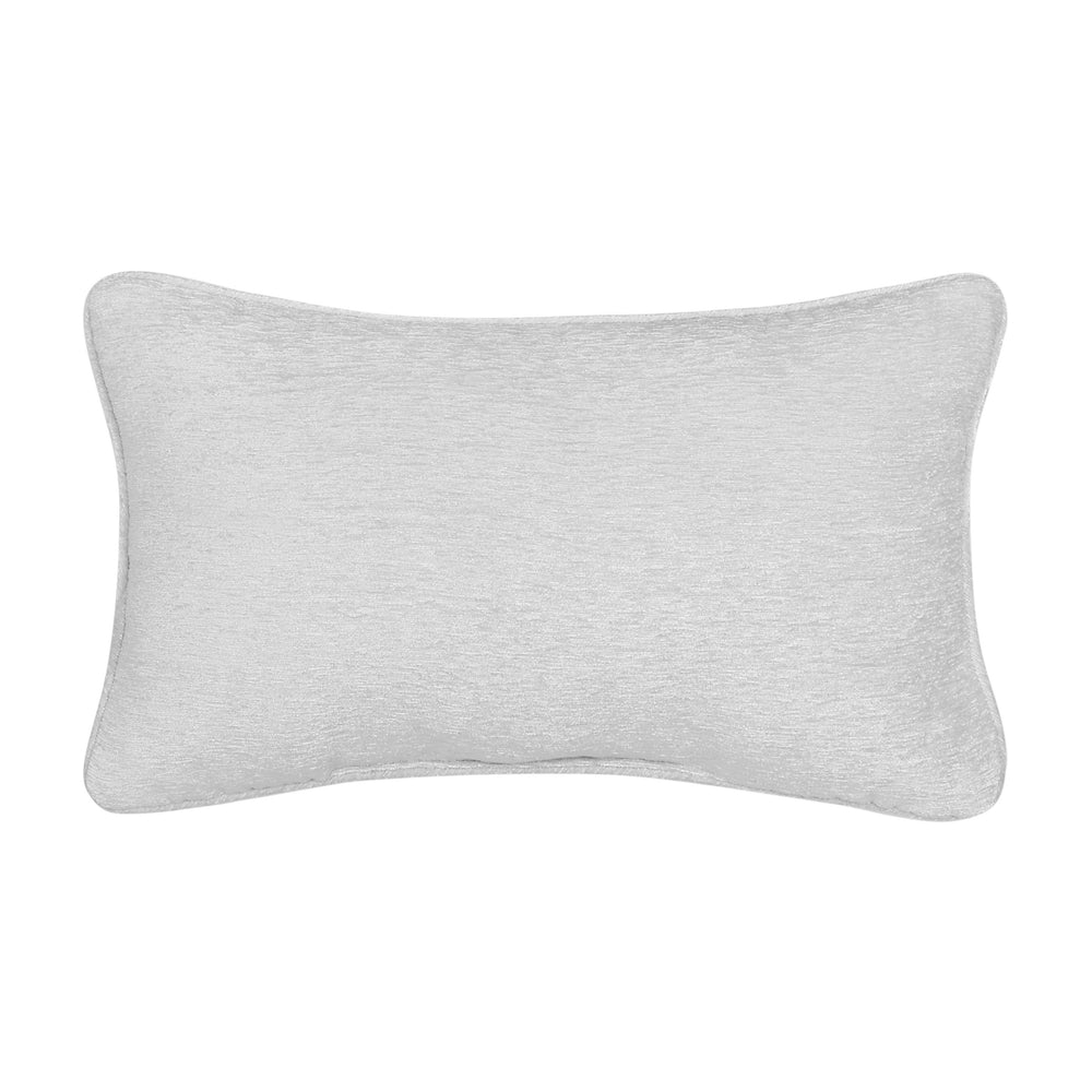 Queensbury Steel Blue Boudoir Decorative Throw Pillow 21" x 13" Throw Pillows By J. Queen New York