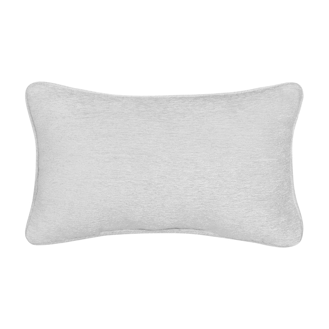 Queensbury Steel Blue Boudoir Decorative Throw Pillow 21" x 13" Throw Pillows By J. Queen New York