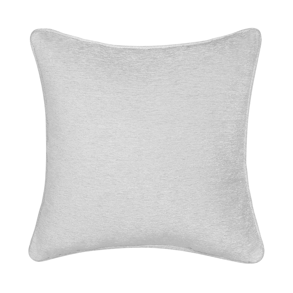 Queensbury Steel Blue Square Decorative Throw Pillow 20" x 20" Throw Pillows By J. Queen New York
