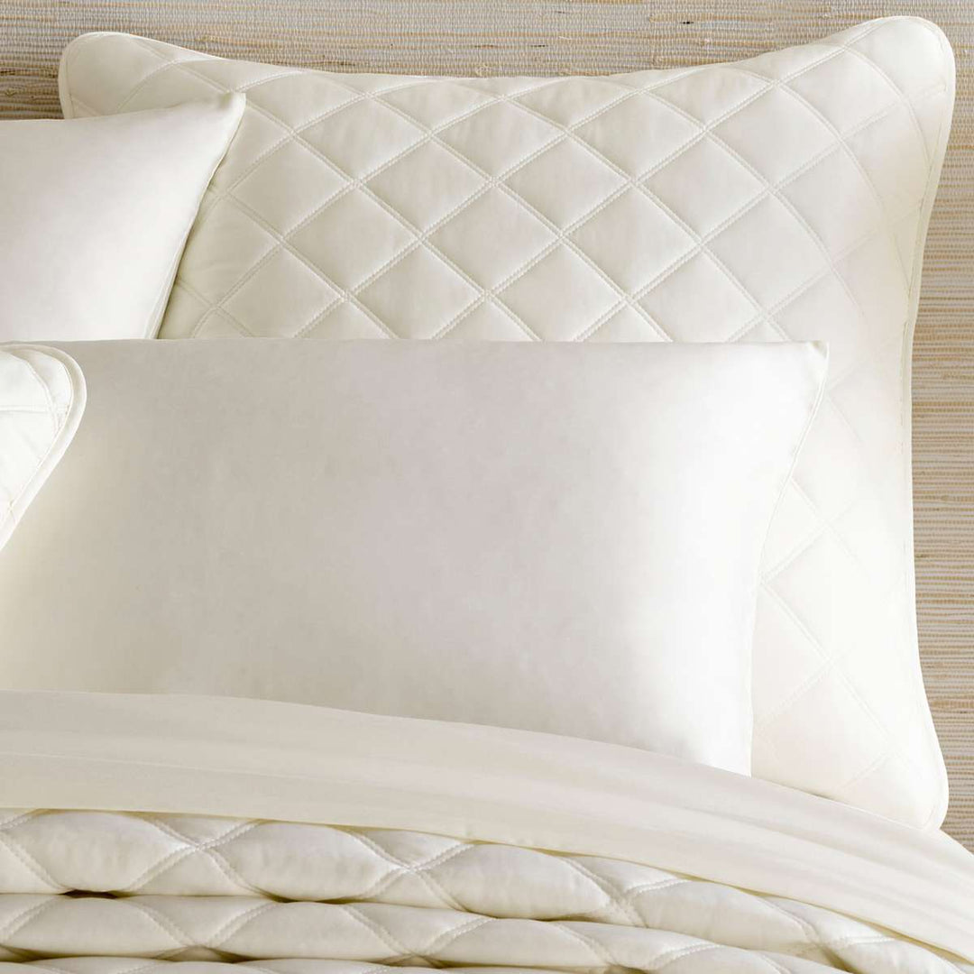 Silken Solid Quilted Sham Sham By Annie Selke