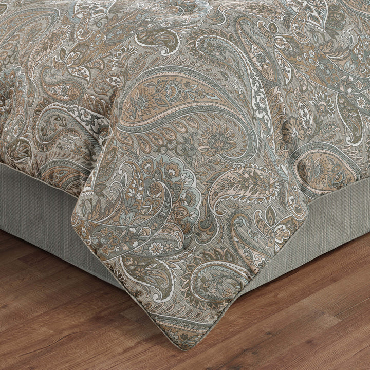 Raine Aqua 4 Piece Comforter Set Comforter Sets By J. Queen New York