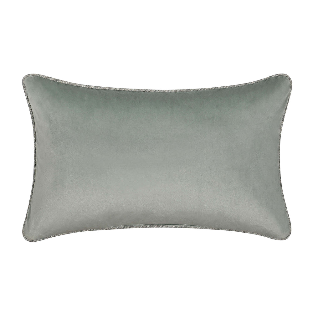 Raine Aqua Boudoir Decorative Throw Pillow 22" x 13" Throw Pillows By J. Queen New York