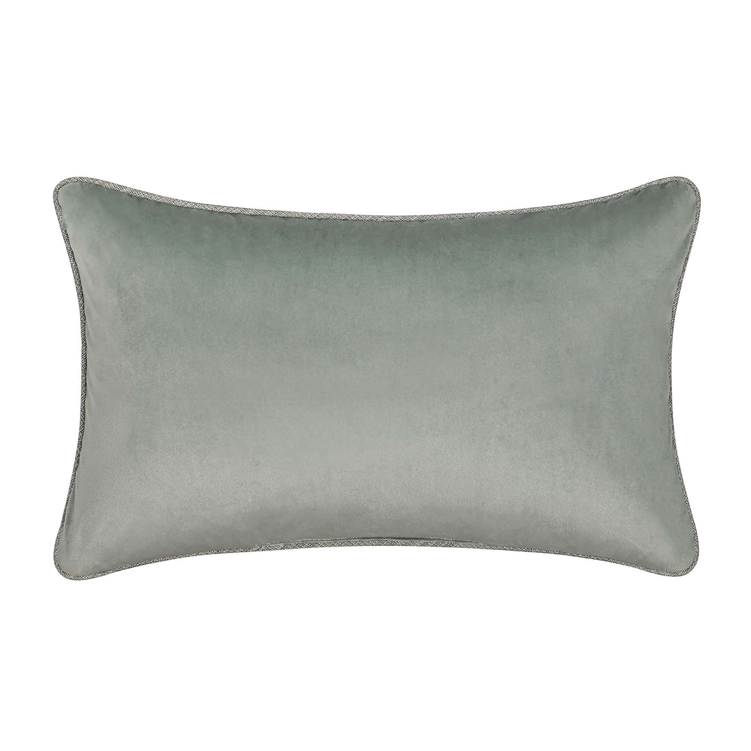 Raine Aqua Boudoir Decorative Throw Pillow 22" x 13" Throw Pillows By J. Queen New York