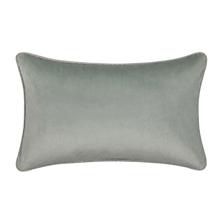 Raine Aqua Boudoir Decorative Throw Pillow 22" x 13" Throw Pillows By J. Queen New York