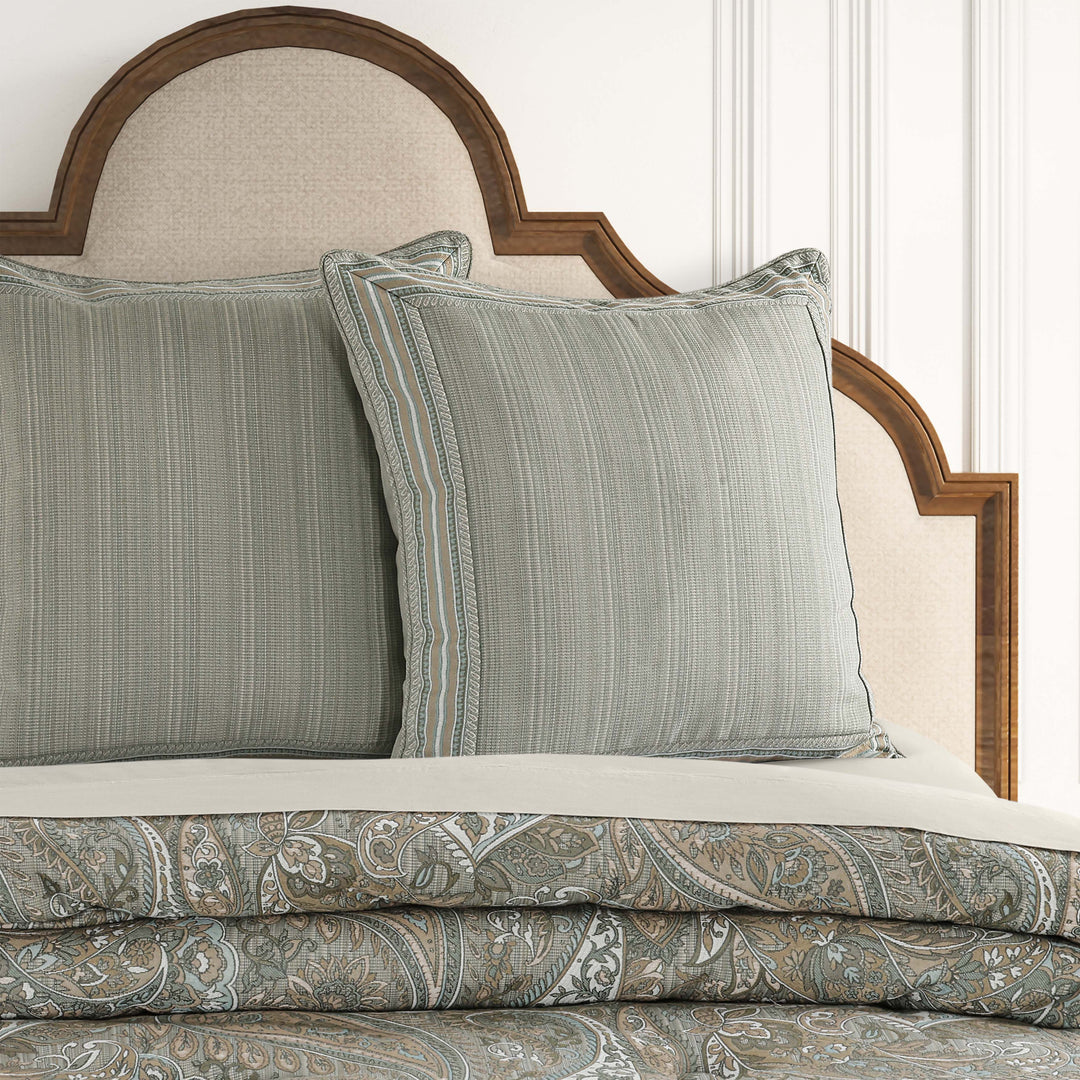 Raine Aqua Euro Sham Euro Sham By J. Queen New York