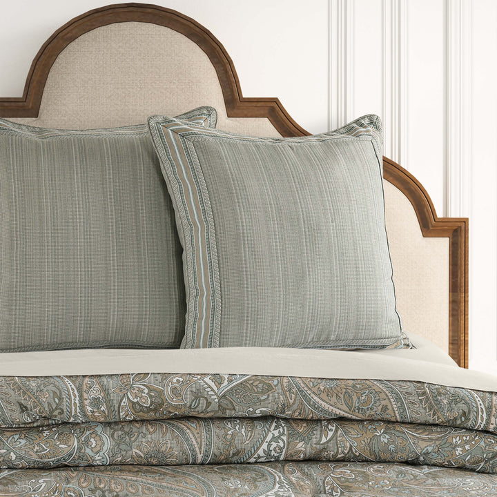 Raine Aqua Euro Sham Euro Sham By J. Queen New York