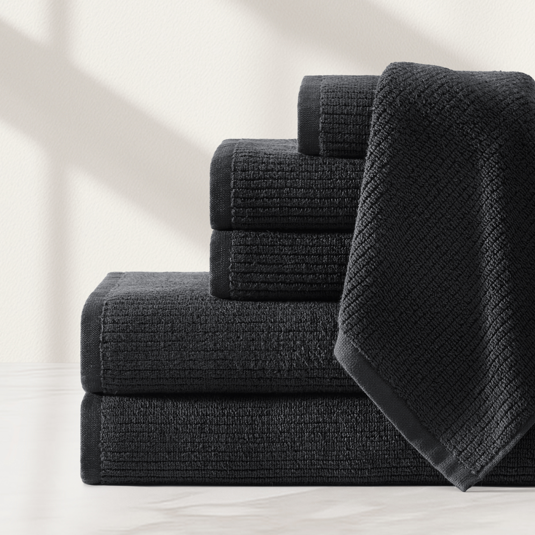 Egyptian Cotton Ribbed Towels Towels By Pure Parima