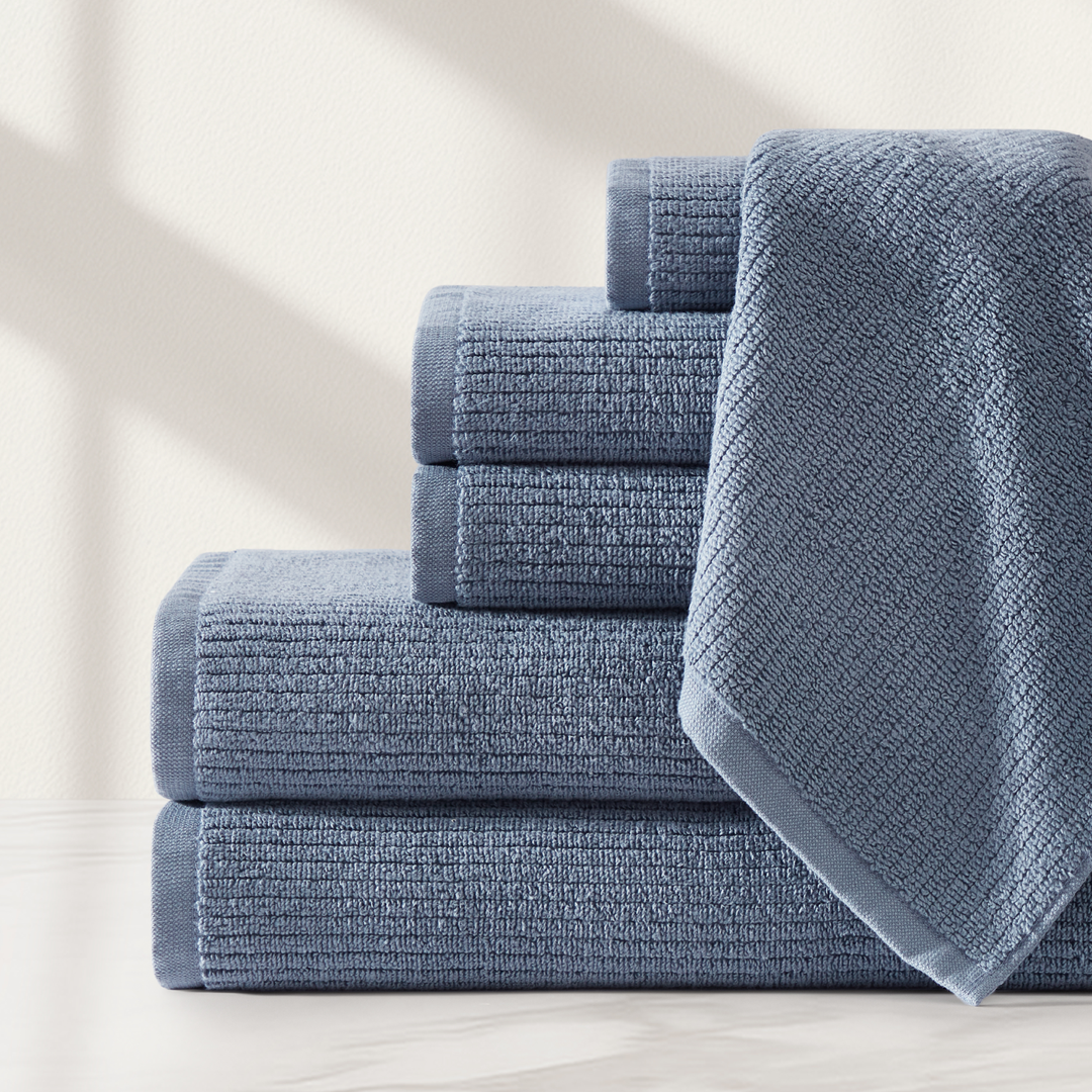 Egyptian Cotton Ribbed Towels Towels By Pure Parima