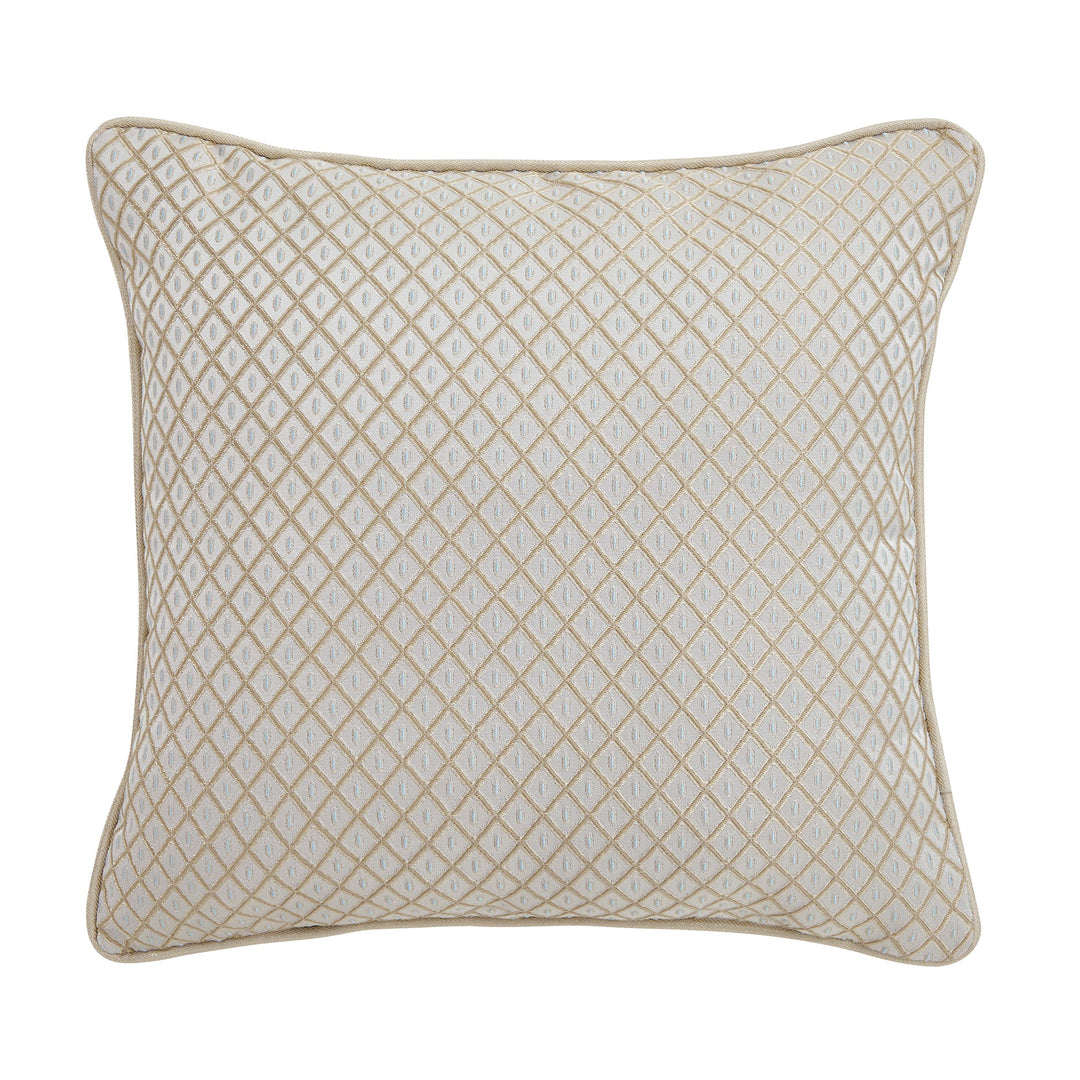 Rita Gold Square Decorative Throw Pillow 18" x 18" Throw Pillows By J. Queen New York