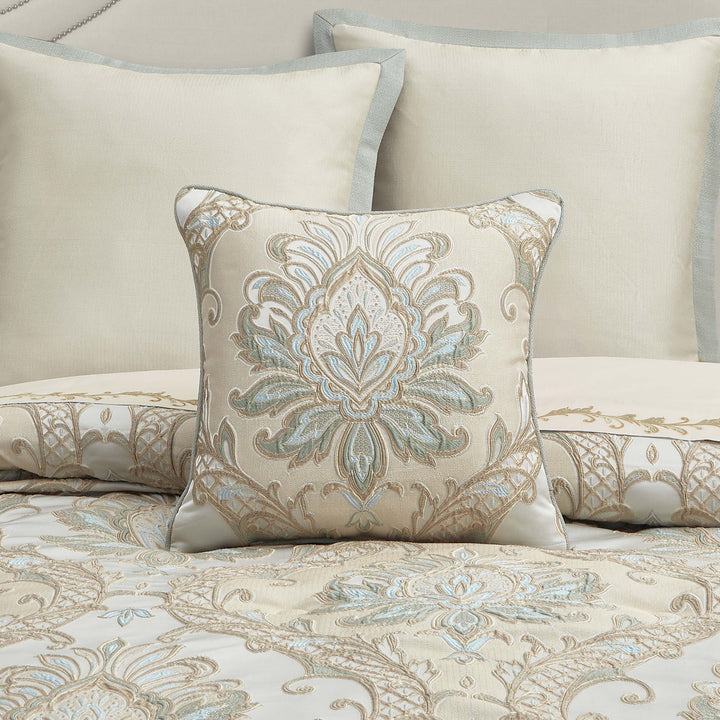 Rita Sage Square Decorative Throw Pillow 20" x 20" Throw Pillows By J. Queen New York