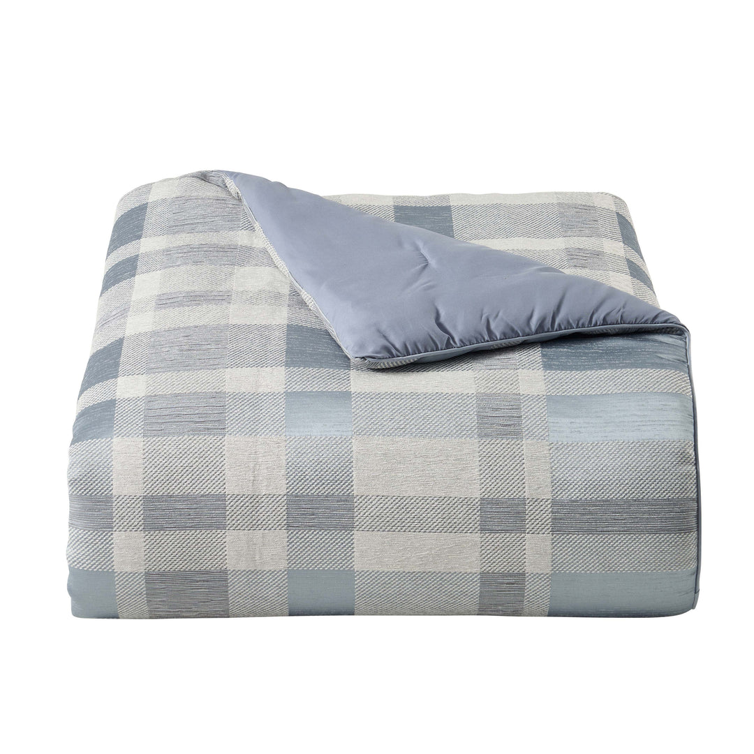 Rocco Blue 4 Piece Comforter Set Comforter Sets By J. Queen New York