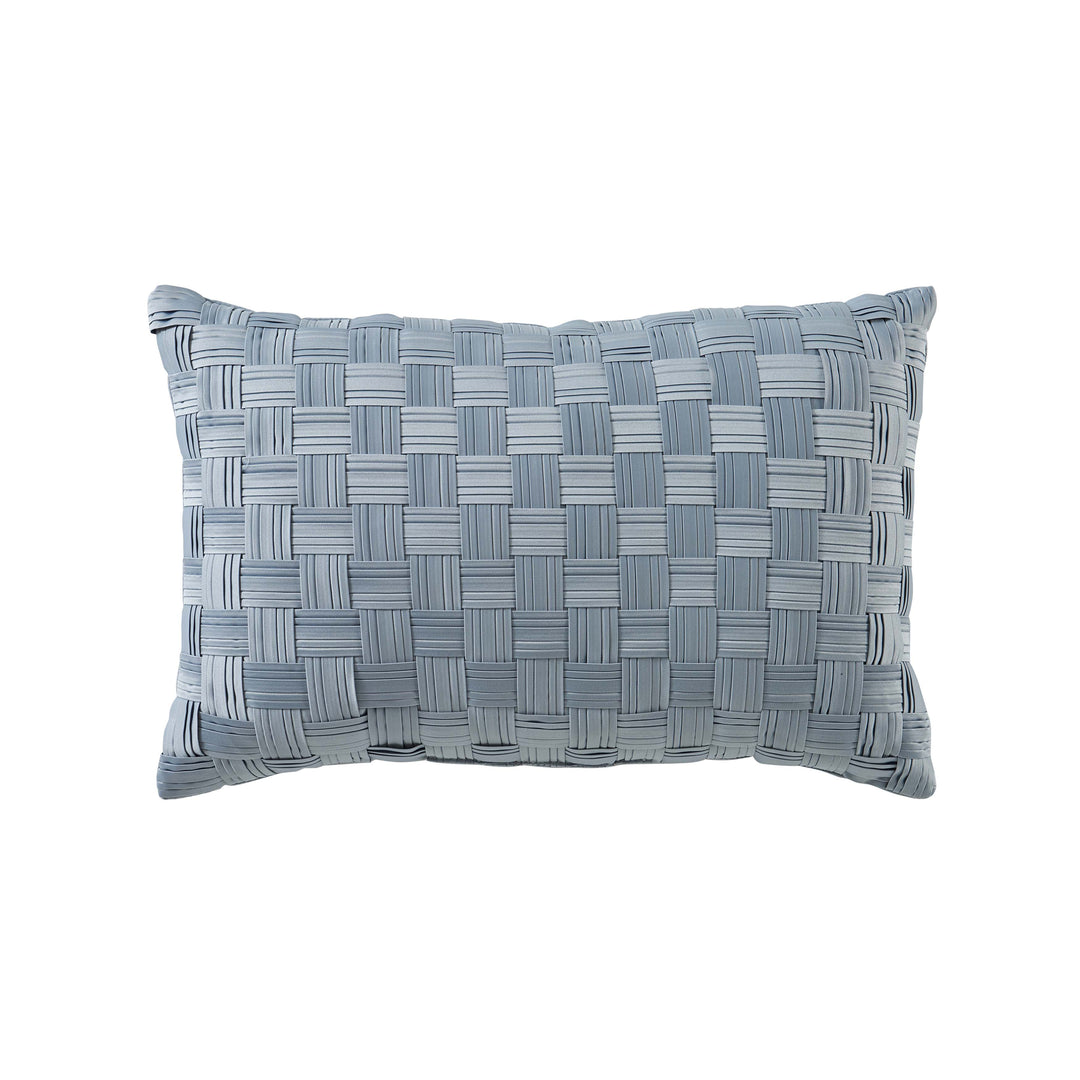 Rocco Blue Boudoir Decorative Throw Pillow 21" x 13" Throw Pillows By J. Queen New York
