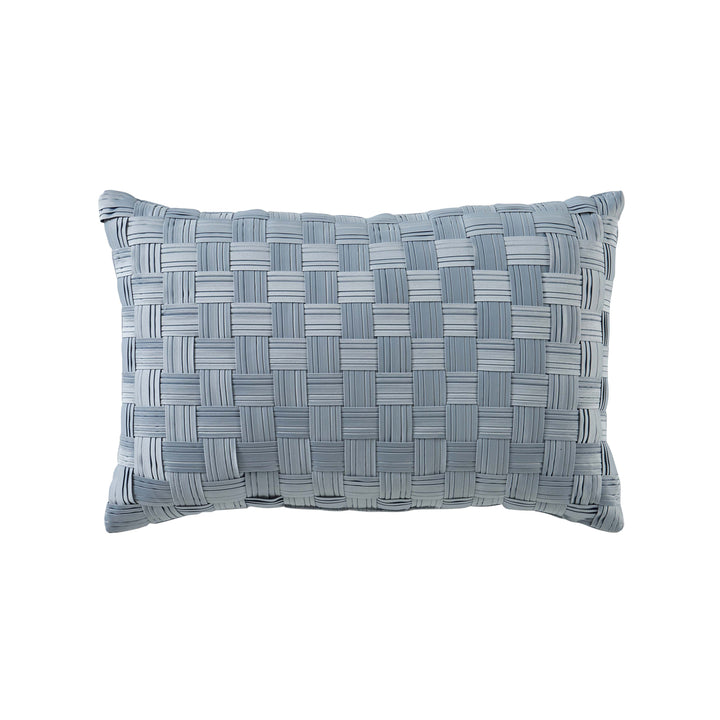 Rocco Blue Boudoir Decorative Throw Pillow 21" x 13" Throw Pillows By J. Queen New York