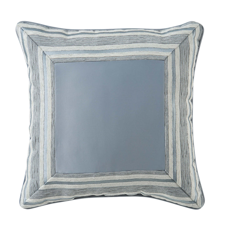 Rocco Blue Square Decorative Throw Pillow 18" x 18" Throw Pillows By J. Queen New York