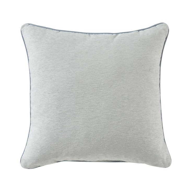 Rocco Blue Square Decorative Throw Pillow 20" x 20" Throw Pillows By J. Queen New York