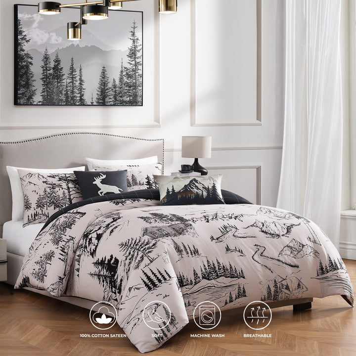 Bebejan Rocky Mountains 5 Piece Reversible Comforter Set Comforter Sets By Bebejan®