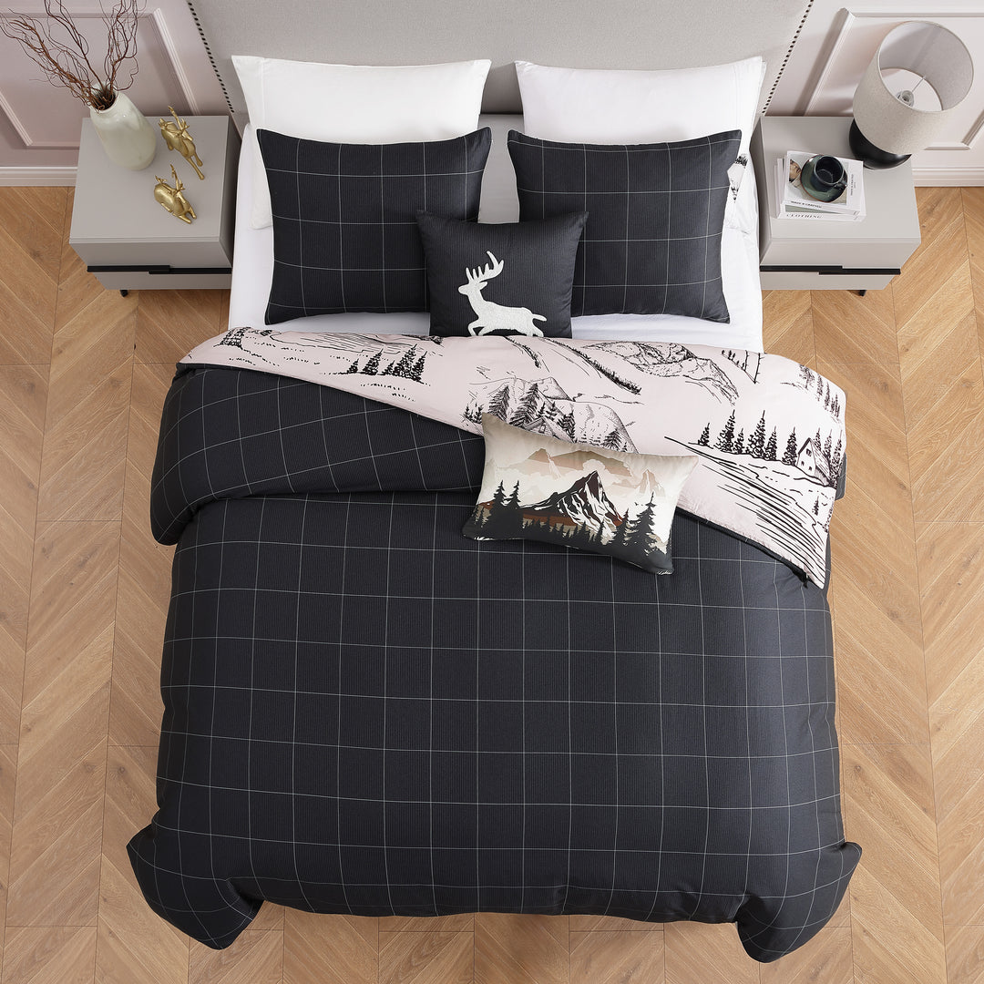 Bebejan Rocky Mountains 5 Piece Reversible Comforter Set Comforter Sets By Bebejan®