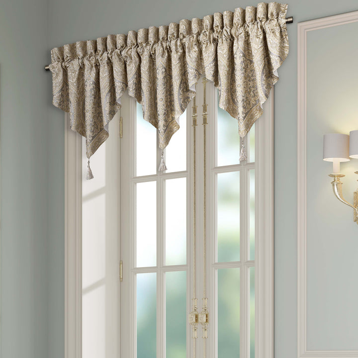 Romero Pearl Ascot Window Valance Window Valances By J. Queen New York
