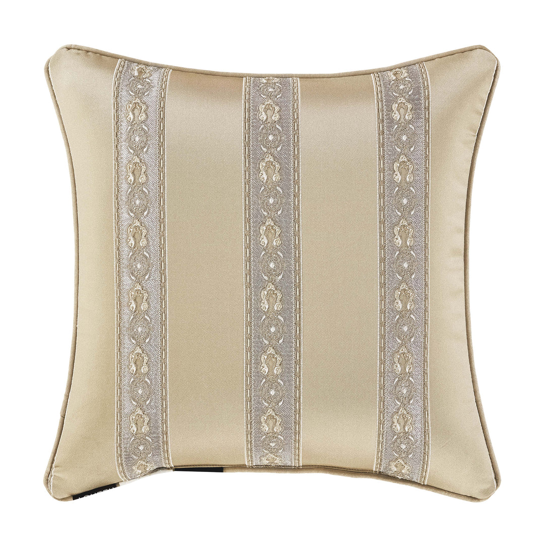 Romero Pearl Square Decorative Throw Pillow 20" x 20" Throw Pillows By J. Queen New York