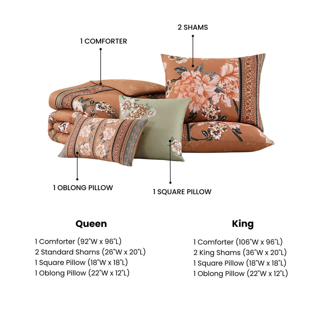 Bebejan Rossana 5 Piece Reversible Comforter Set Comforter Sets By Bebejan®
