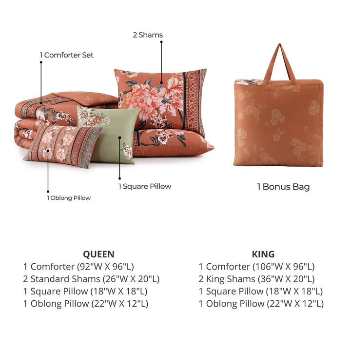 Bebejan Rossana 5 Piece Reversible Comforter Set Comforter Sets By Bebejan®