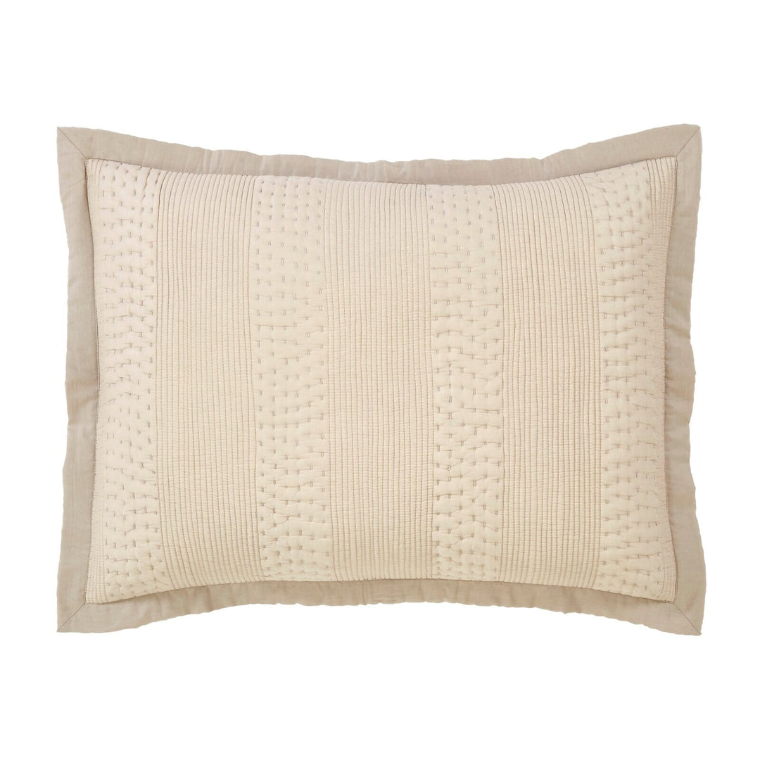 Laysan Channel Quilted Cotton Sham Sham By Orchids Lux Home