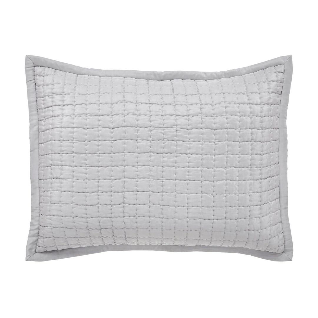 Malibu Silk Square Quilted Sham Sham By Orchids Lux Home