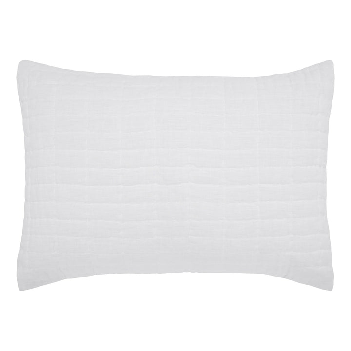 Logan Grid European Linen Sham Sham By Orchids Lux Home