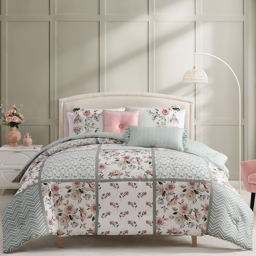 Bebejan Sage Serenity 5 Piece Reversible Comforter Set Comforter Sets By Bebejan®