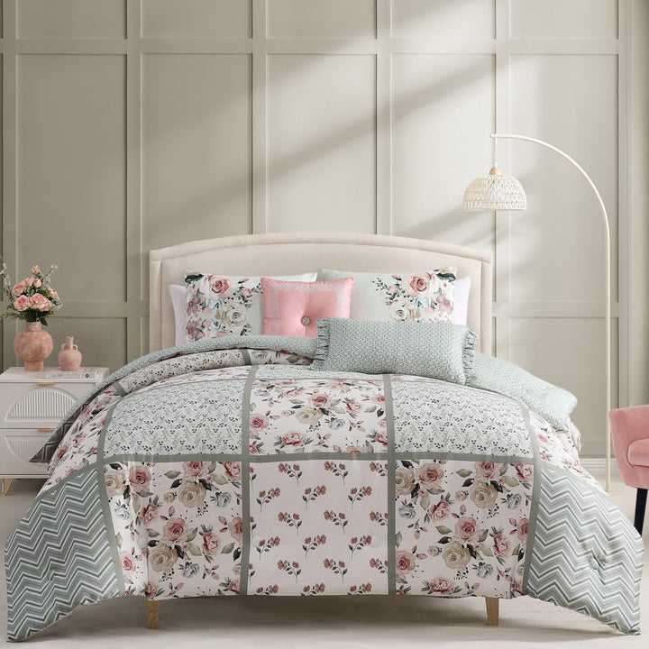 Bebejan Sage Serenity 5 Piece Reversible Comforter Set Comforter Sets By Bebejan®
