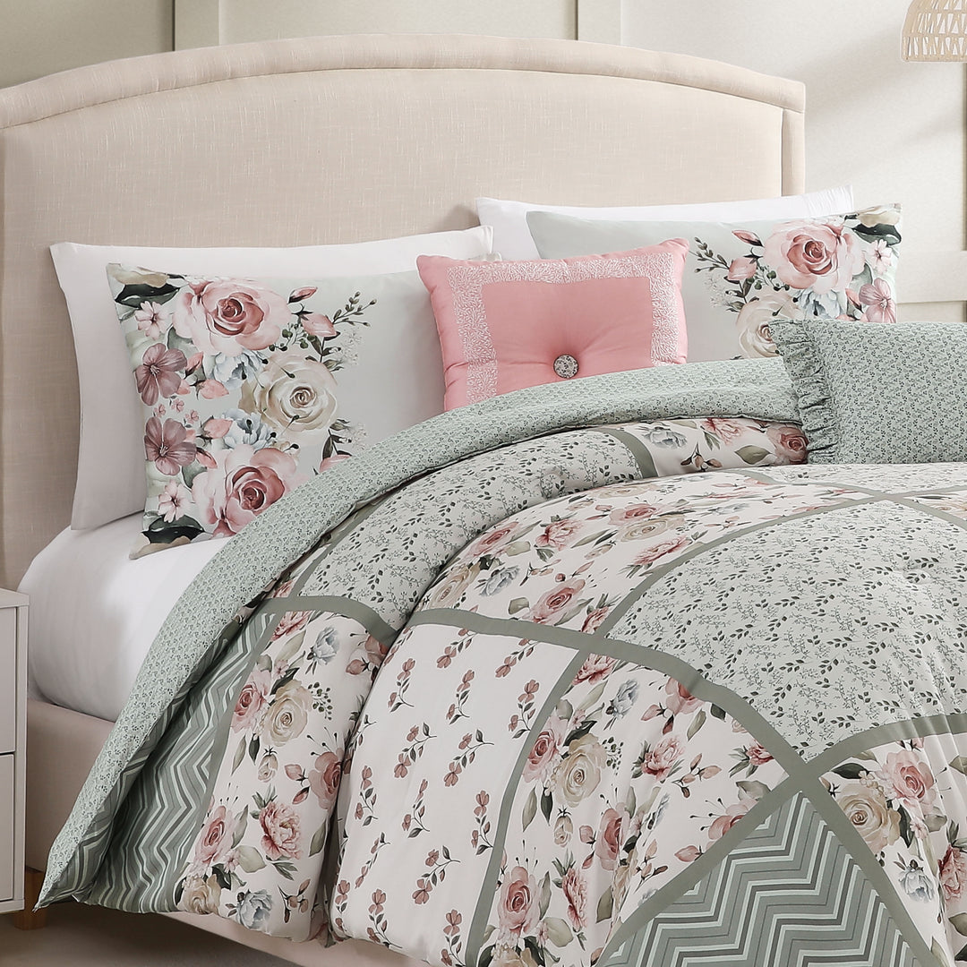 Bebejan Sage Serenity 5 Piece Reversible Comforter Set Comforter Sets By Bebejan®