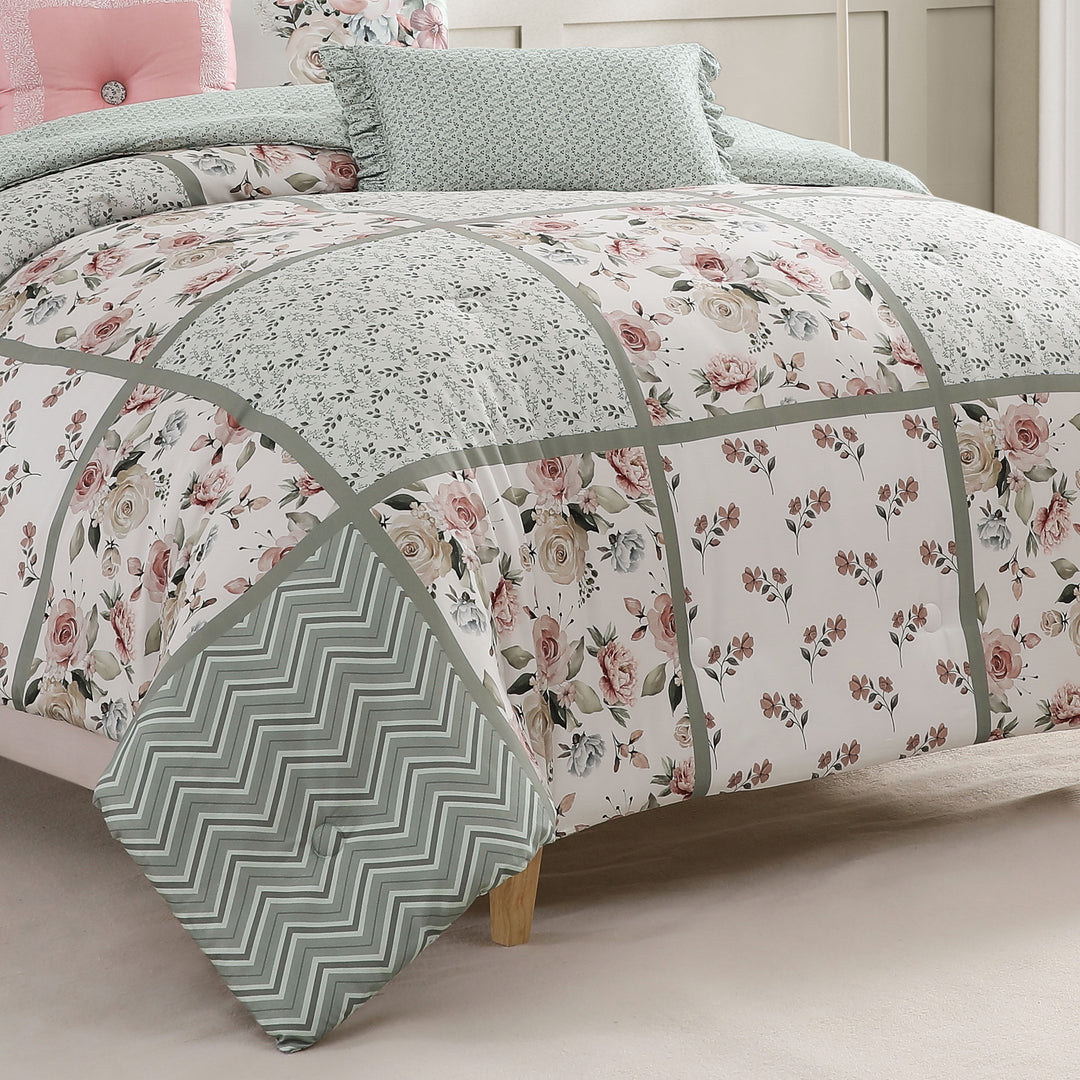 Bebejan Sage Serenity 5 Piece Reversible Comforter Set Comforter Sets By Bebejan®