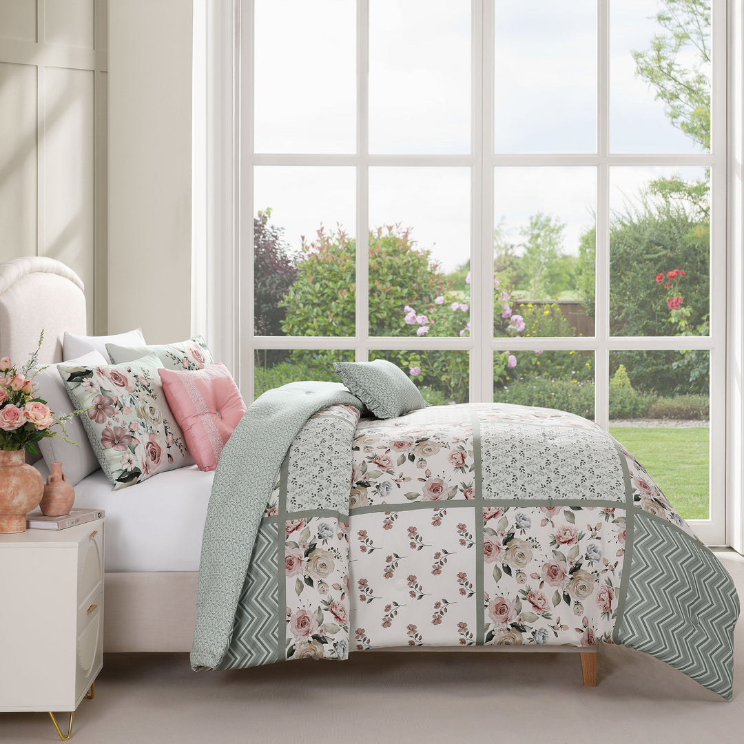 Bebejan Sage Serenity 5 Piece Reversible Comforter Set Comforter Sets By Bebejan®