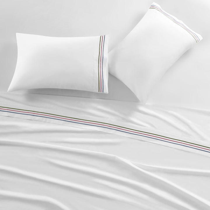 Savannah White 4 Piece Sheet Set