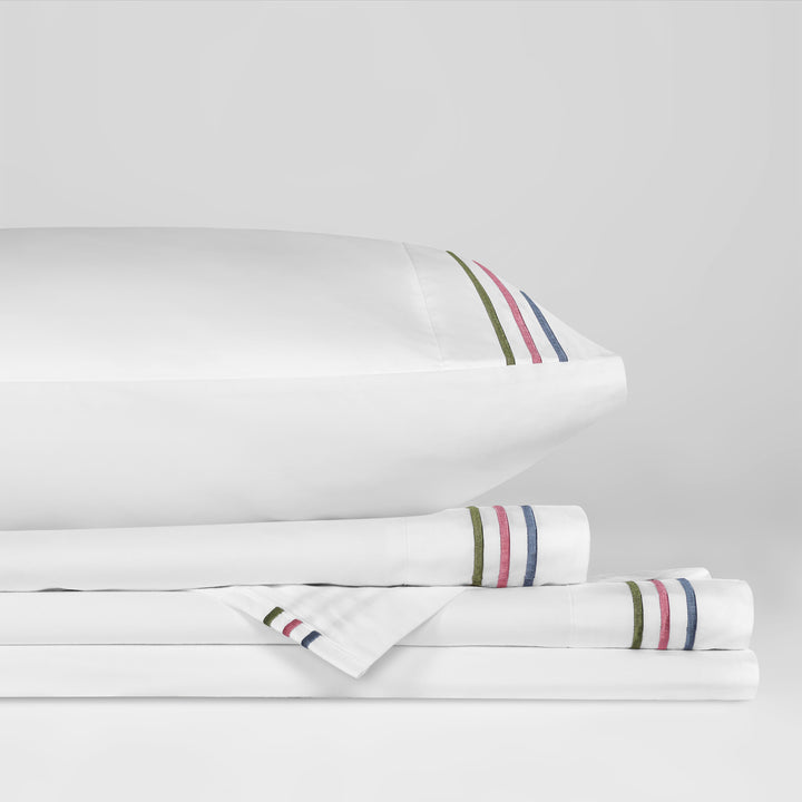 Savannah White 4 Piece Sheet Set