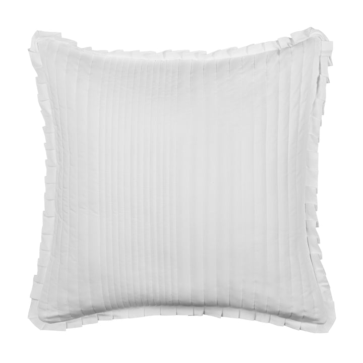 Savannah White Quilted Euro Sham