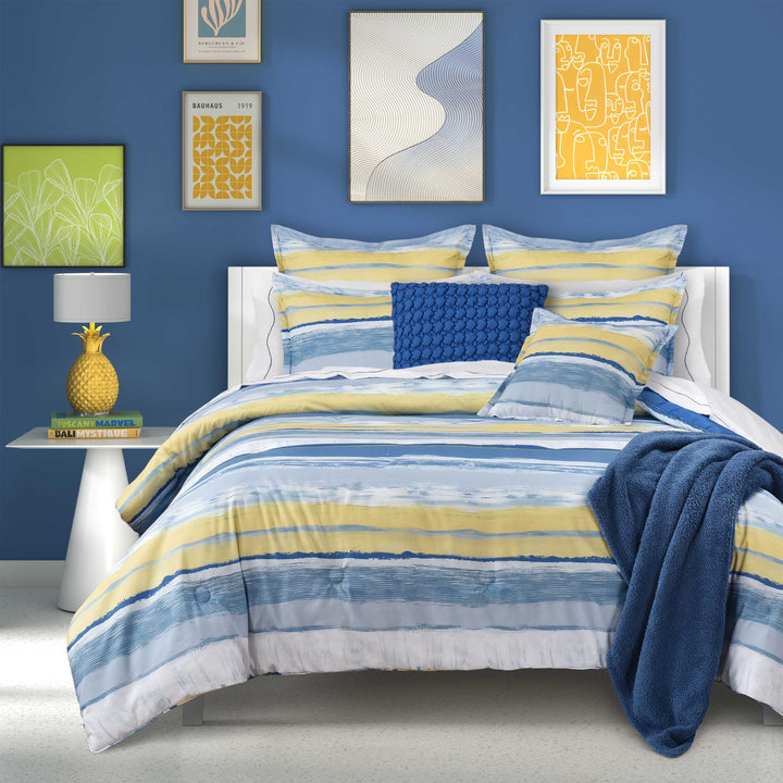 Seashore Blue 3 Piece Comforter Set Comforter Sets By J. Queen New York