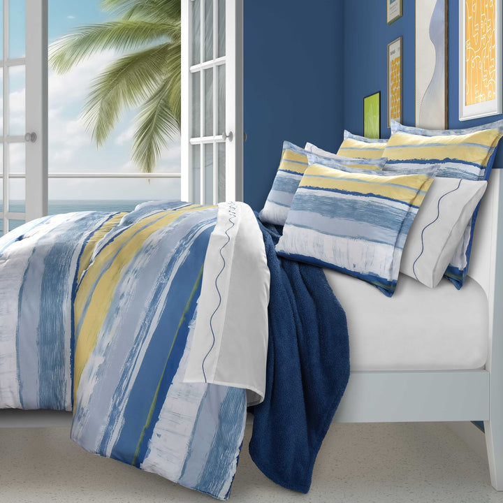 Seashore Blue 3 Piece Comforter Set Comforter Sets By J. Queen New York