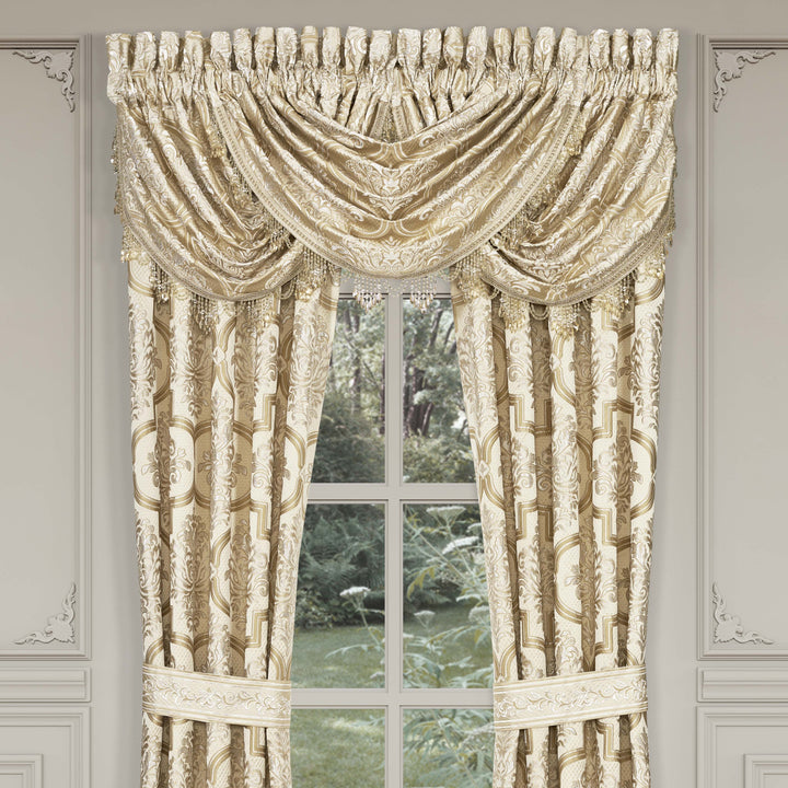 Sezanne Champagne Waterfall Window Valance Window Valances By J. Queen New York