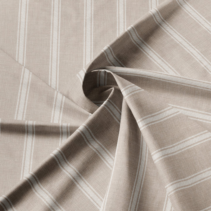 Shay Broad Tic Stripe Natural 8 Piece Comforter Set Comforter Sets By Colcha Linens