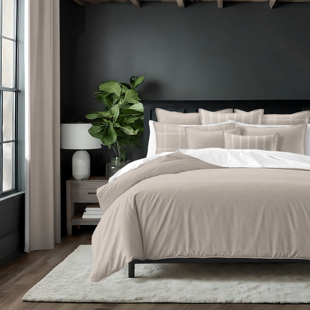 Shay Solid Natural 8 Piece Coverlet Set Coverlet By Colcha Linens