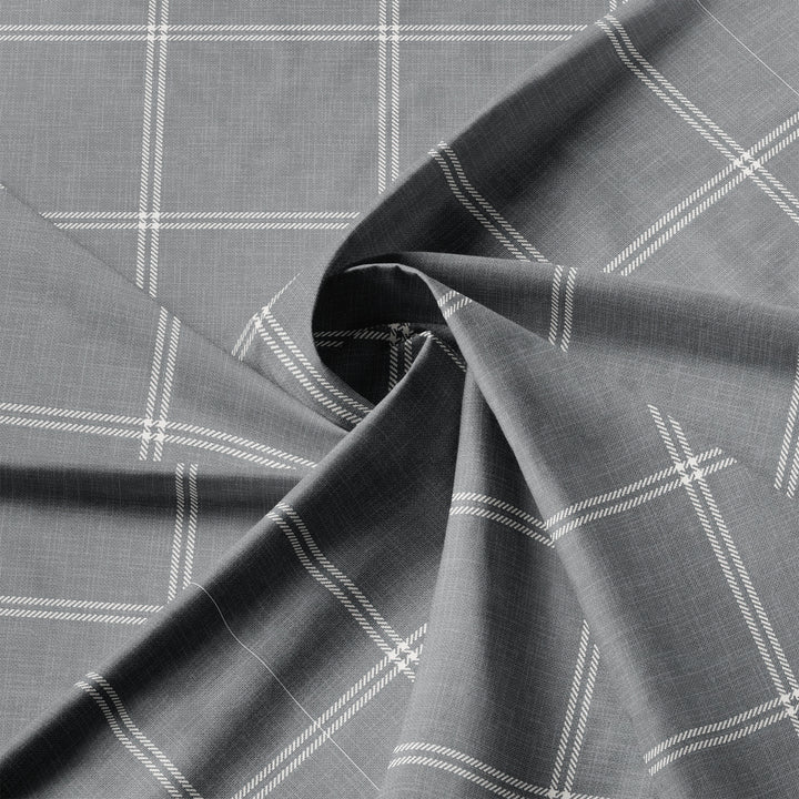 Shay Window Pane Gray 8 Piece Duvet Cover Set Duvet Covers By Colcha Linens