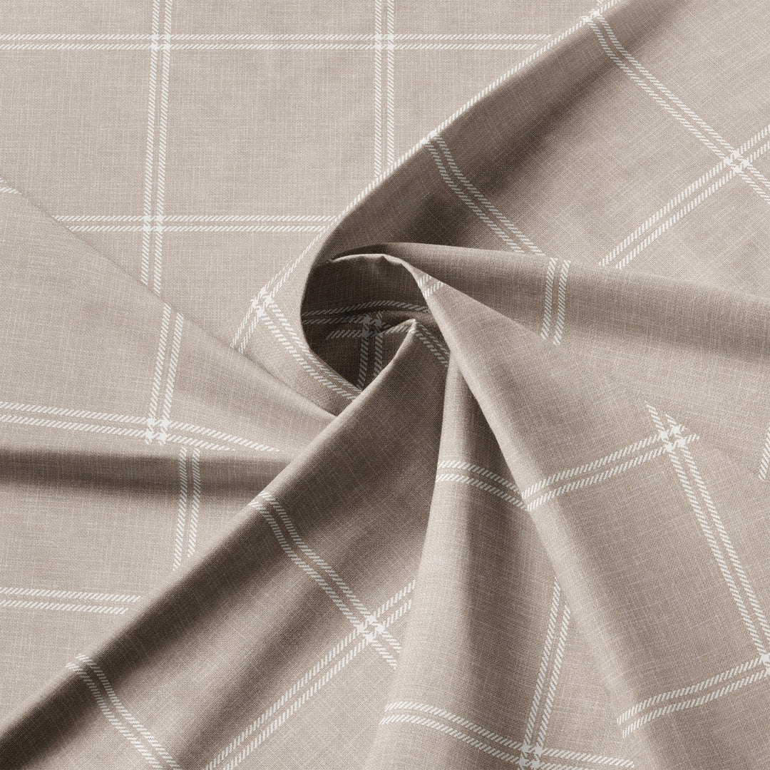 Shay Window Pane Natural 8 Piece Duvet Cover Set Duvet Covers By Colcha Linens