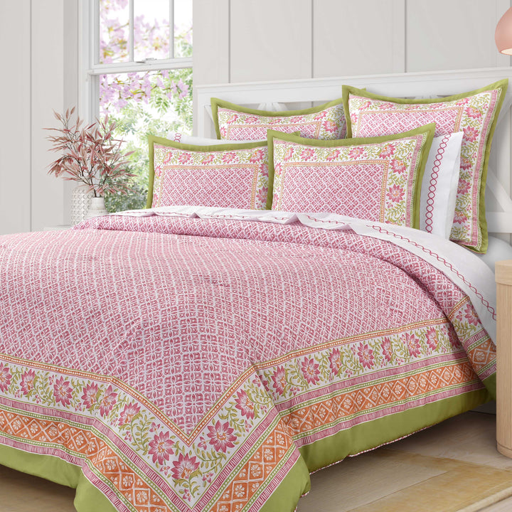 Shiloh Pink 3 Piece Comforter Set Comforter Sets By J. Queen New York