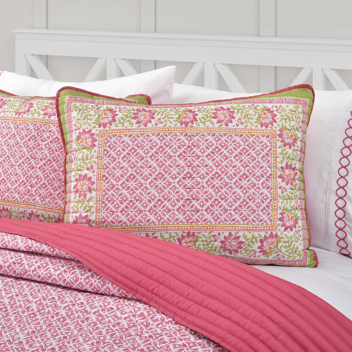 Shiloh Pink 3 Piece Quilt Set Quilt Sets By J. Queen New York