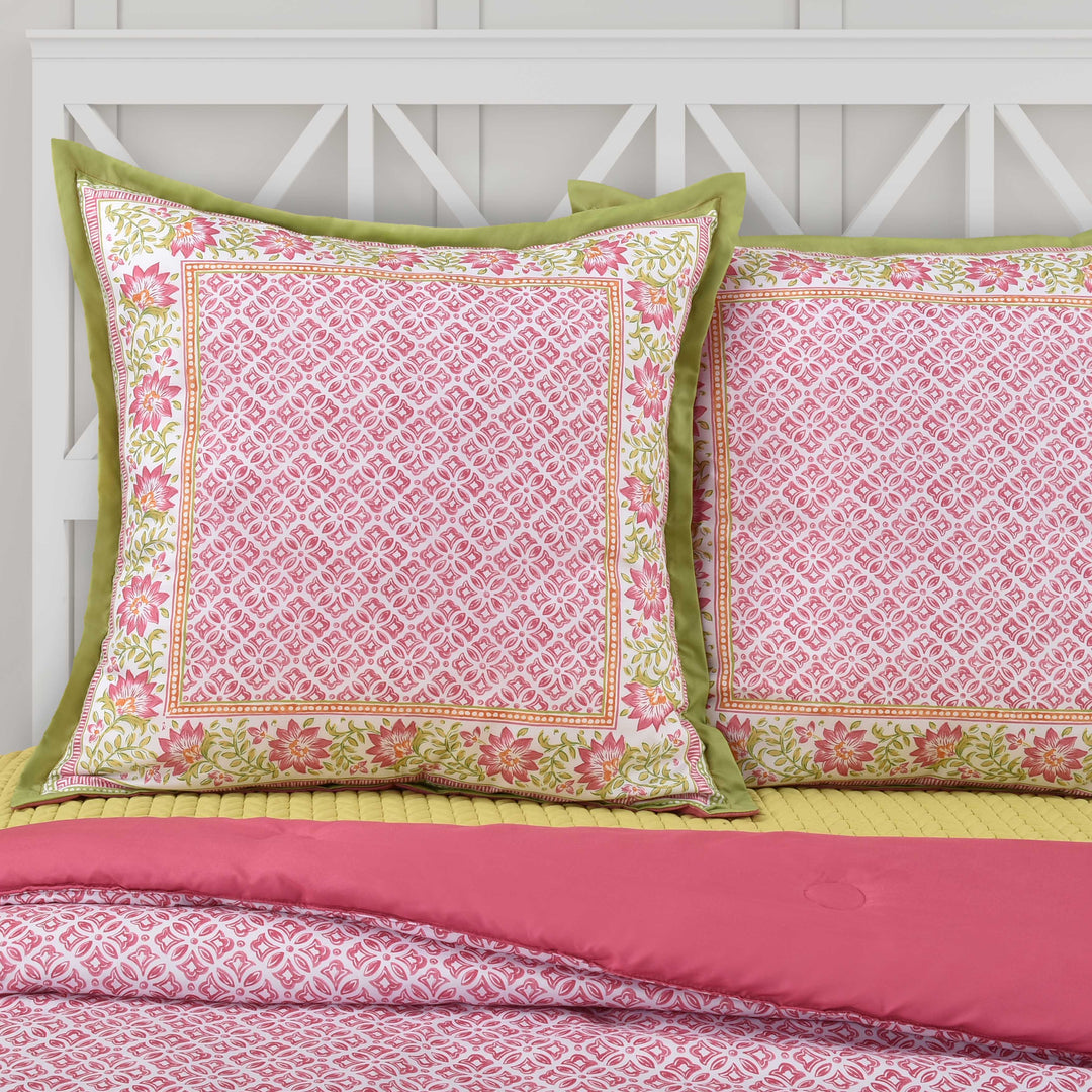 Shiloh Pink Euro Sham Euro Shams By J. Queen New York