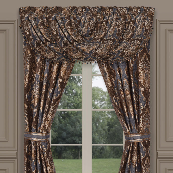Sofia Wedgewood Waterfall Window Valance Window Valances By J. Queen New York