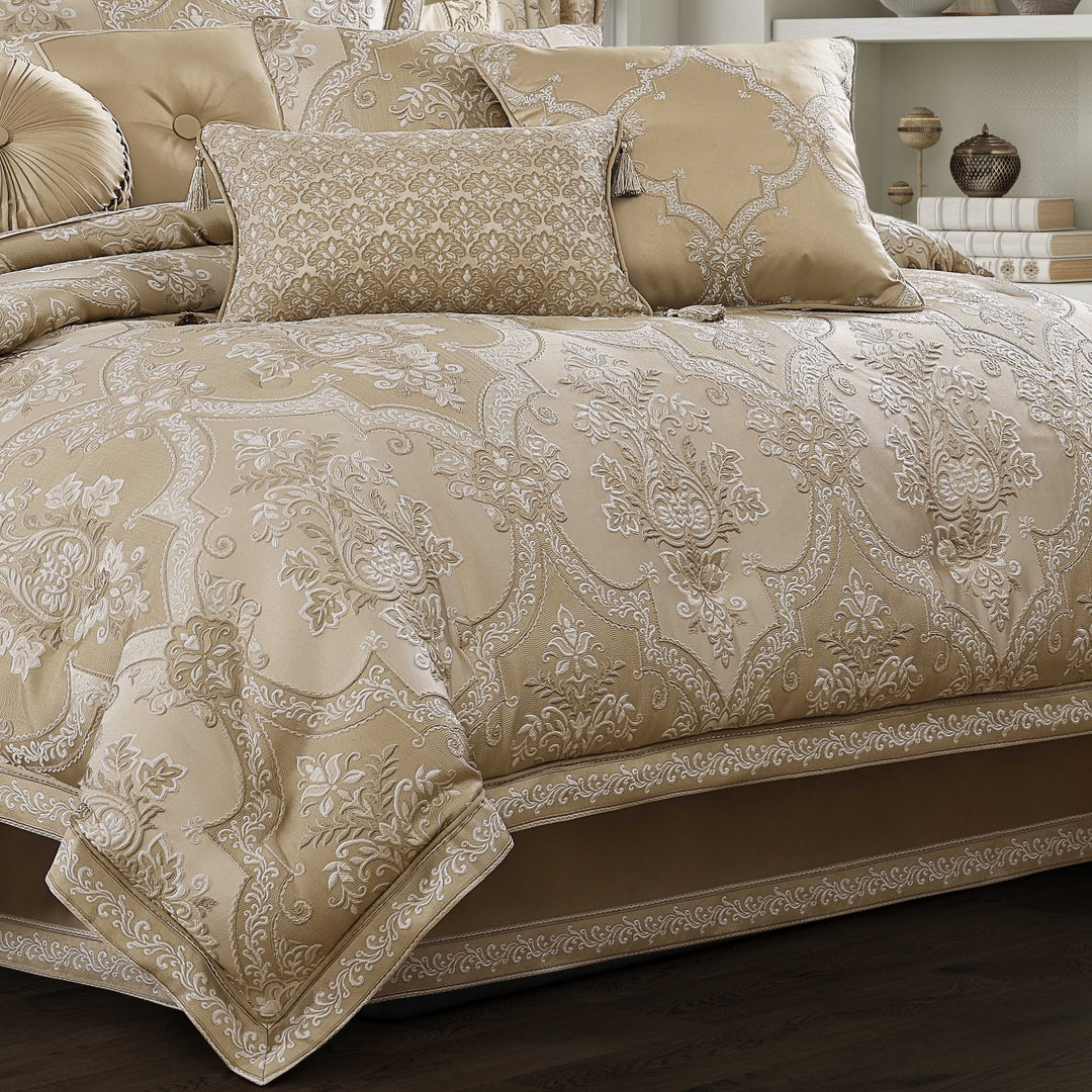 Sondra Gold 4 Piece Comforter Set Comforter Sets By J. Queen New York